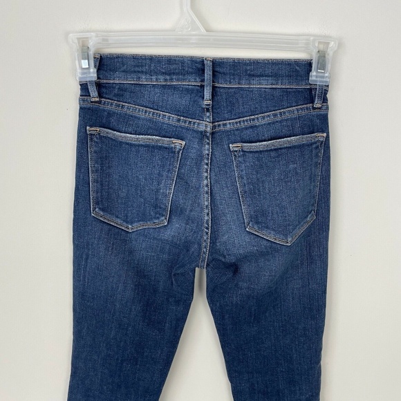 Frame Le High Skinny Distressed Jeans Size 24 Full Length Redgrave Wash Pockets - Picture 7 of 9